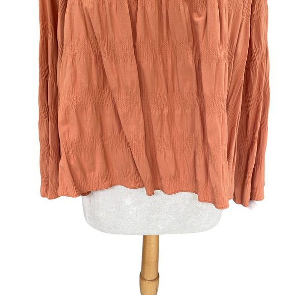 Elizabeth and James Boho Slouchy Shirt Flowy Peasant Festival Coachella Sz L/XL - Picture 6 of 16